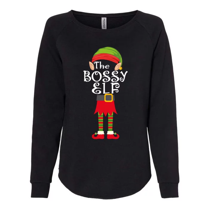 The Bossy Elf Womens California Wash Sweatshirt