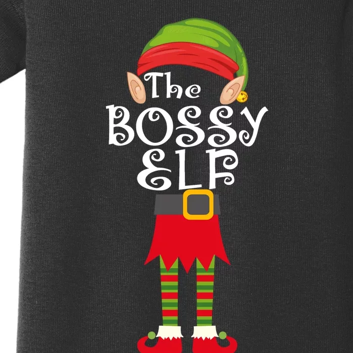 The Bossy Elf Baby Bodysuit