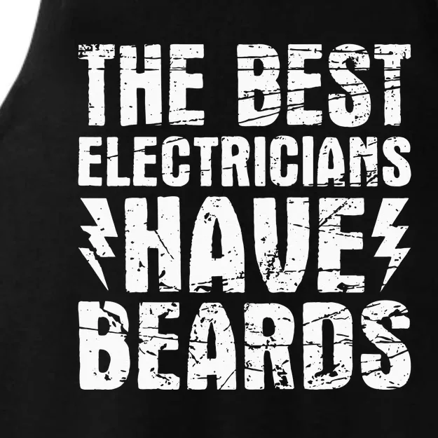 The Best Electricians Have Beards Lineman Electrical Ladies Tri-Blend Wicking Tank