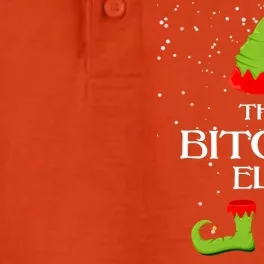 The Bitcoin Elf Funny Family Matching Christmas Dry Zone Grid Performance Polo