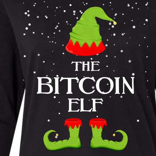 The Bitcoin Elf Funny Family Matching Christmas Womens Cotton Relaxed Long Sleeve T-Shirt