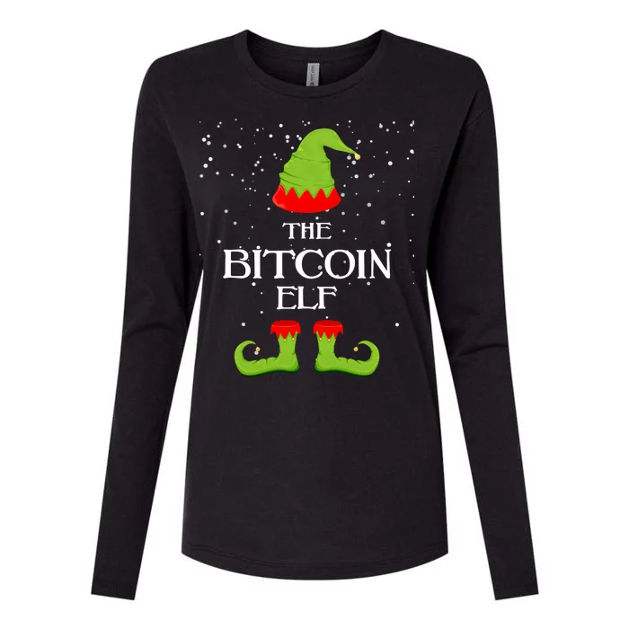 The Bitcoin Elf Funny Family Matching Christmas Womens Cotton Relaxed Long Sleeve T-Shirt