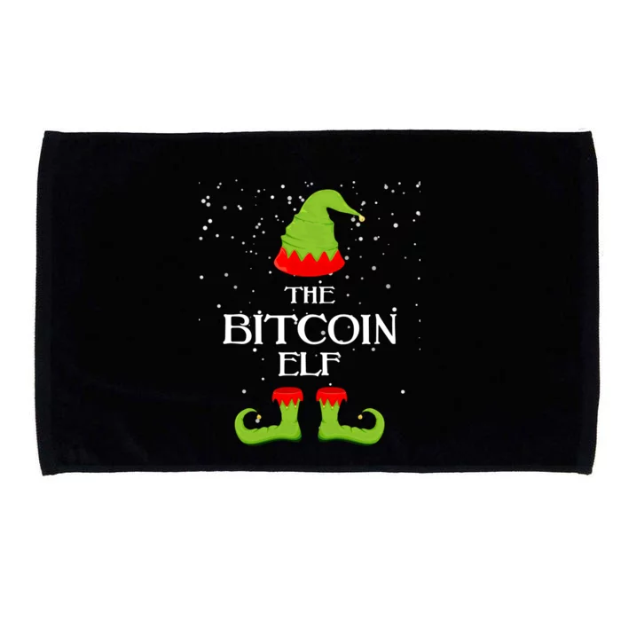 The Bitcoin Elf Funny Family Matching Christmas Microfiber Hand Towel