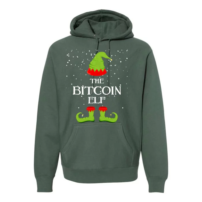 The Bitcoin Elf Funny Family Matching Christmas Premium Hoodie