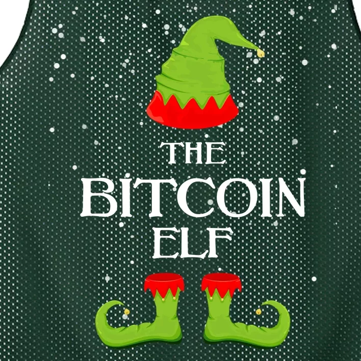 The Bitcoin Elf Funny Family Matching Christmas Mesh Reversible Basketball Jersey Tank