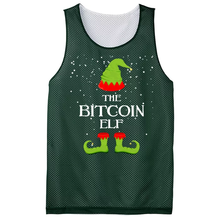 The Bitcoin Elf Funny Family Matching Christmas Mesh Reversible Basketball Jersey Tank