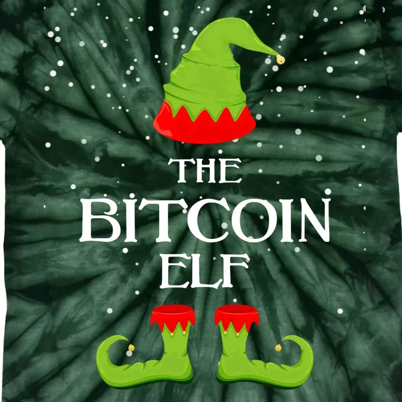 The Bitcoin Elf Funny Family Matching Christmas Tie-Dye T-Shirt