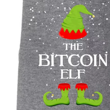 The Bitcoin Elf Funny Family Matching Christmas Doggie 3-End Fleece Hoodie