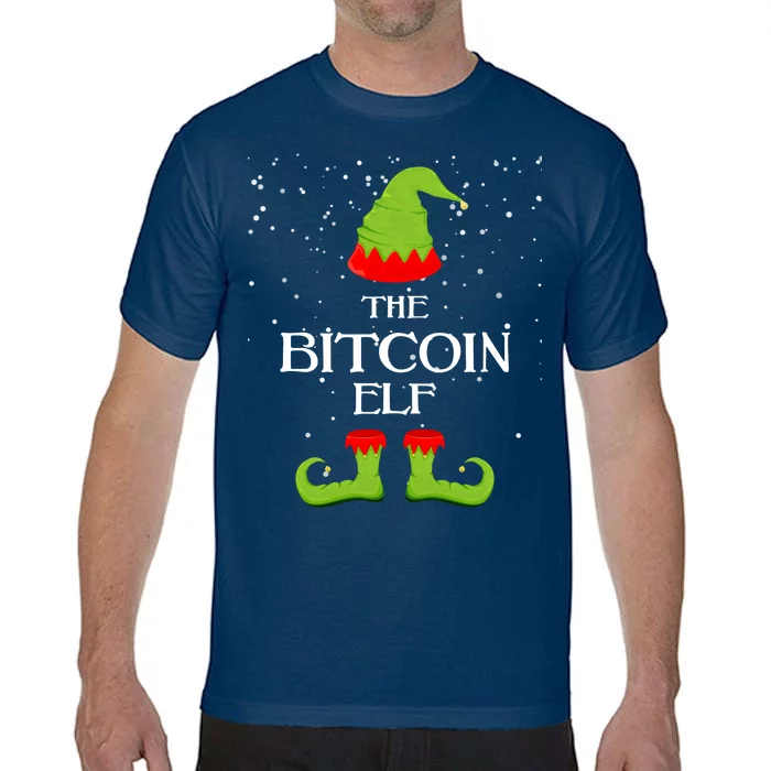 The Bitcoin Elf Funny Family Matching Christmas Comfort Colors T-Shirt