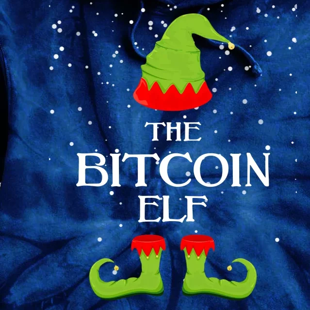 The Bitcoin Elf Funny Family Matching Christmas Tie Dye Hoodie