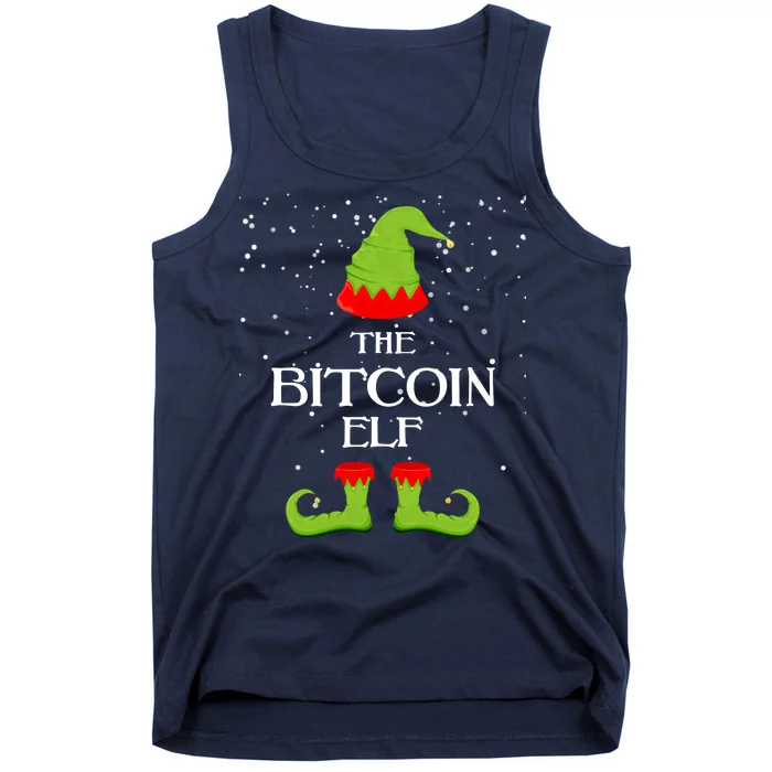 The Bitcoin Elf Funny Family Matching Christmas Tank Top