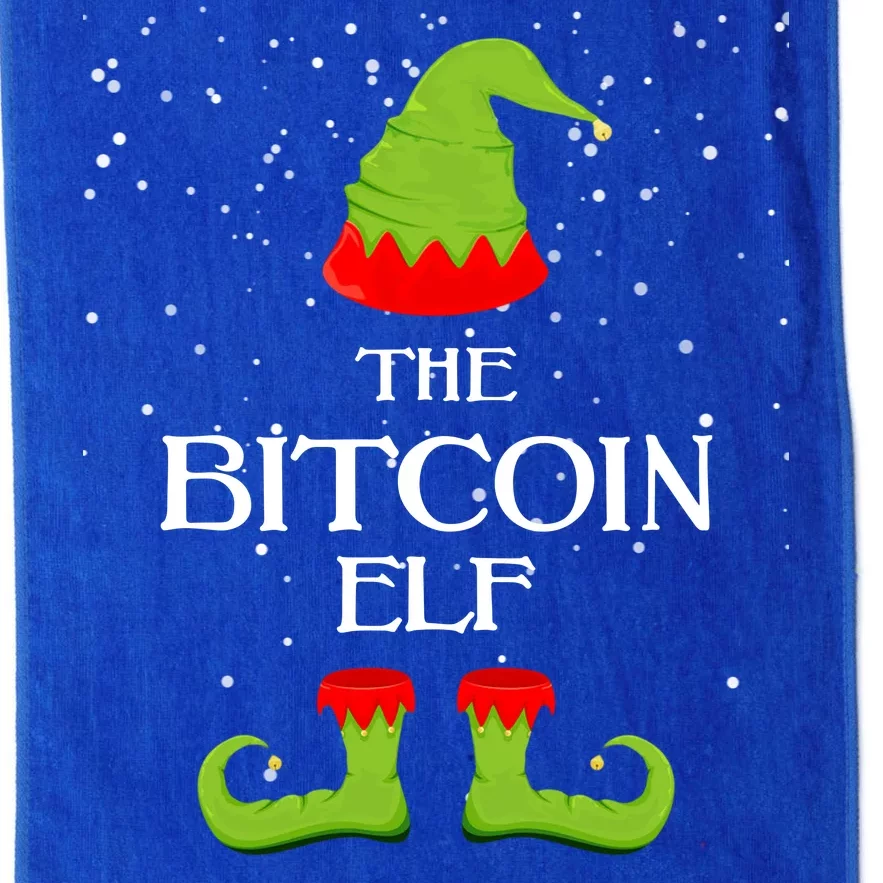 The Bitcoin Elf Funny Family Matching Christmas Platinum Collection Golf Towel