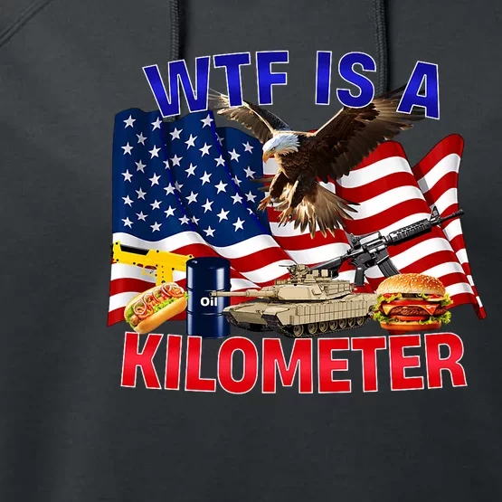 The Bald Eagle American Flag Wtf Is A Kilometer Performance Fleece Hoodie