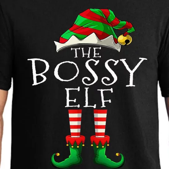 The Bossy Elf Christmas Family Matching Xmas Group Funny Pajama Set