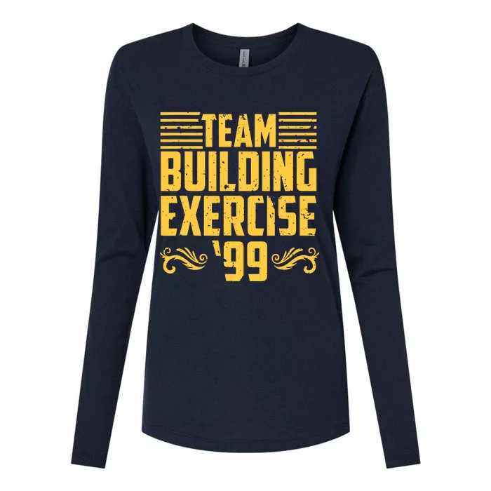 Team Building Exercise 99 Womens Cotton Relaxed Long Sleeve T-Shirt