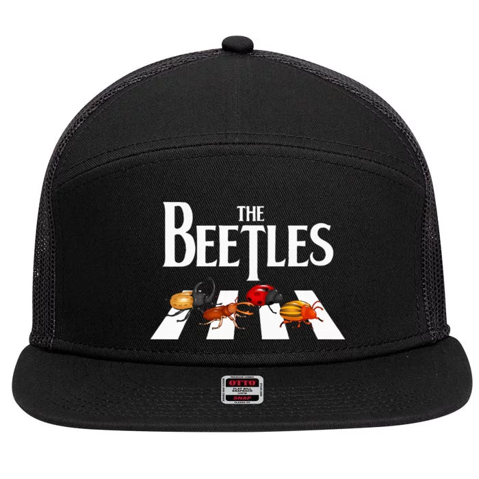 The Beetles Entomology Insect Bug Collector Entomologist 7 Panel Mesh Trucker Snapback Hat