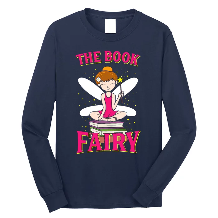 The Book Fairy Reading Teacher Librarian Gift Long Sleeve Shirt