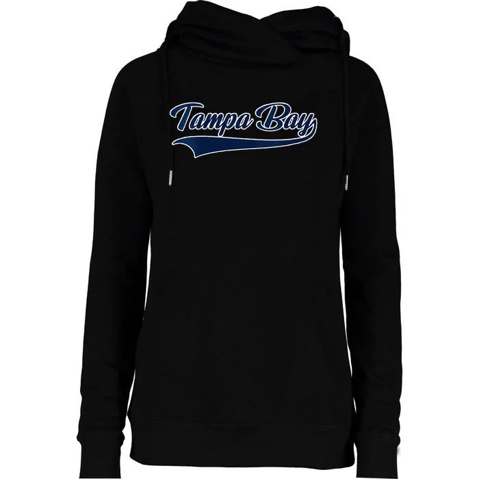 Tampa Bay Florida Throw Back Design Classic Womens Funnel Neck Pullover Hood