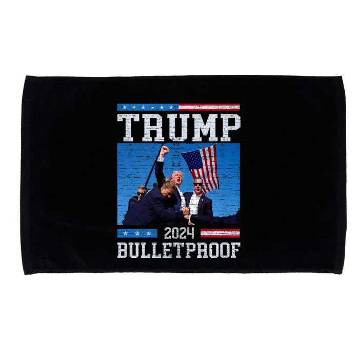 Trump Bulletproof Fight Fist Legend Donald Trump 2024 Microfiber Hand Towel