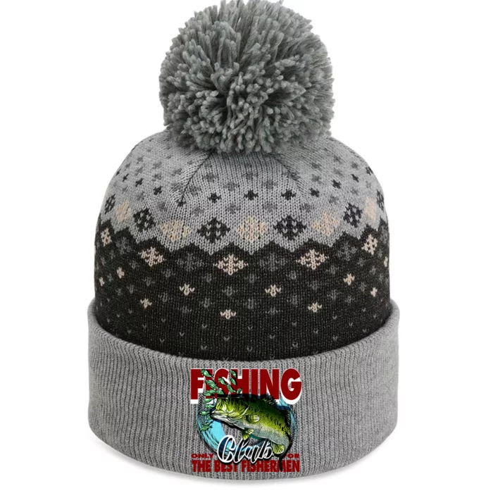 The Best Fishermen Fishing Only Club The Baniff Cuffed Pom Beanie