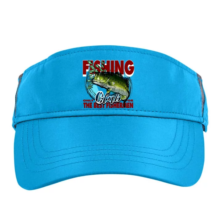 The Best Fishermen Fishing Only Club Adult Drive Performance Visor