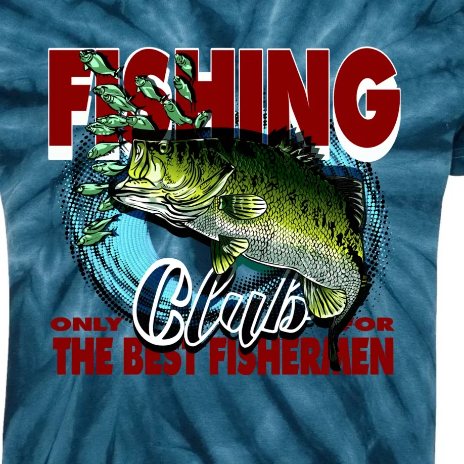 The Best Fishermen Fishing Only Club Kids Tie-Dye T-Shirt