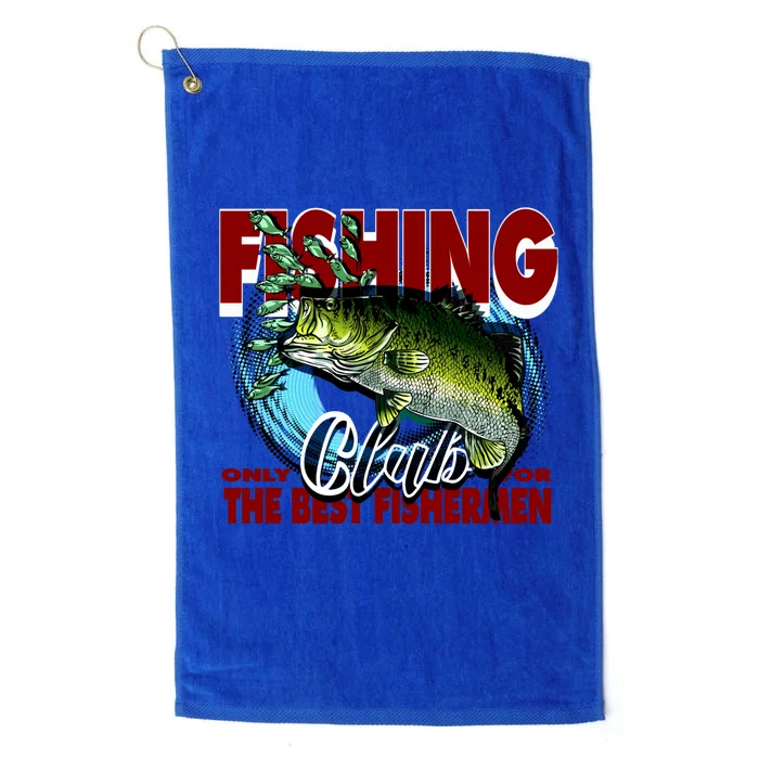 The Best Fishermen Fishing Only Club Platinum Collection Golf Towel