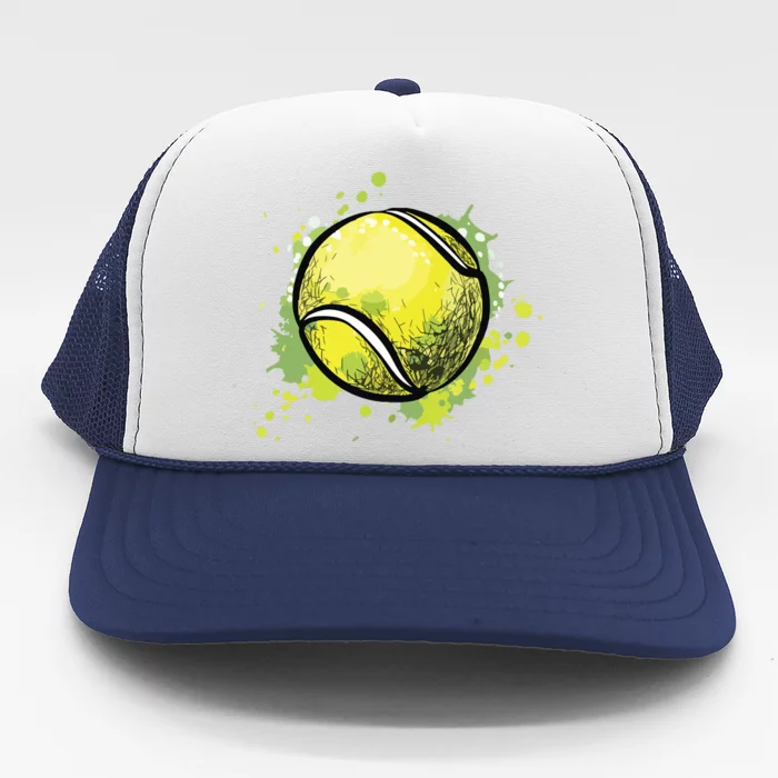 Tennis Ball For Sports And Tennis Lover For Christmas Trucker Hat