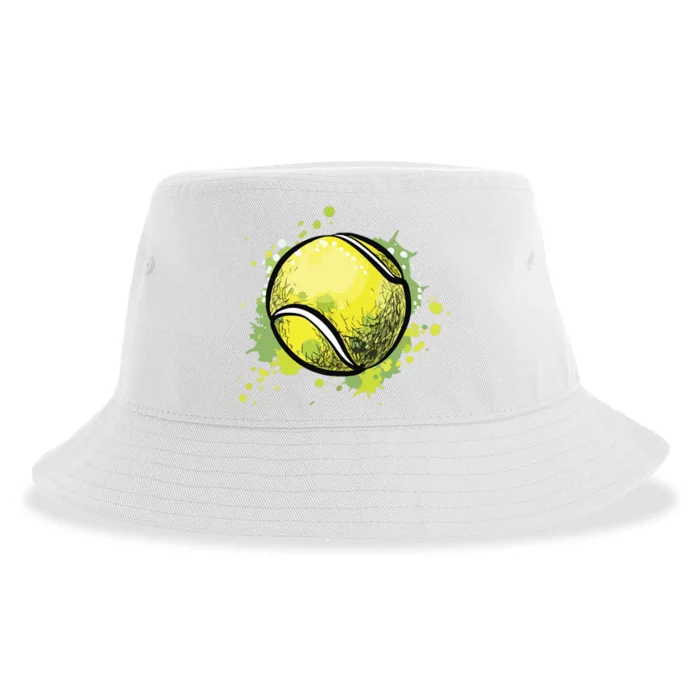 Tennis Ball For Sports And Tennis Lover For Christmas Sustainable Bucket Hat