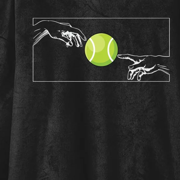 Tennis Ball For Tennis Player Tennis Player To Tennis Hooded Wearable Blanket