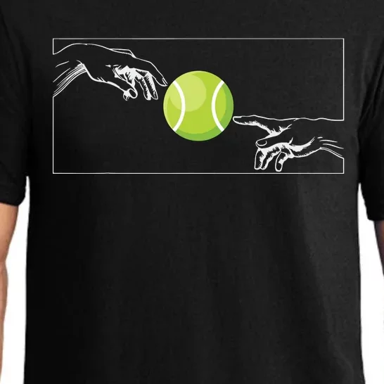 Tennis Ball For Tennis Player Tennis Player To Tennis Pajama Set