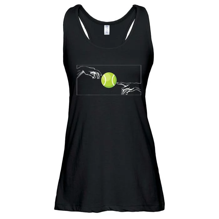 Tennis Ball For Tennis Player Tennis Player To Tennis Ladies Essential Flowy Tank