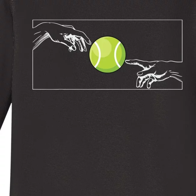 Tennis Ball For Tennis Player Tennis Player To Tennis Baby Long Sleeve Bodysuit