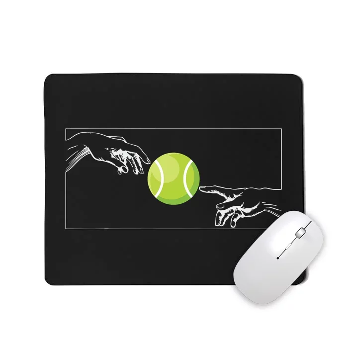 Tennis Ball For Tennis Player Tennis Player To Tennis Mousepad