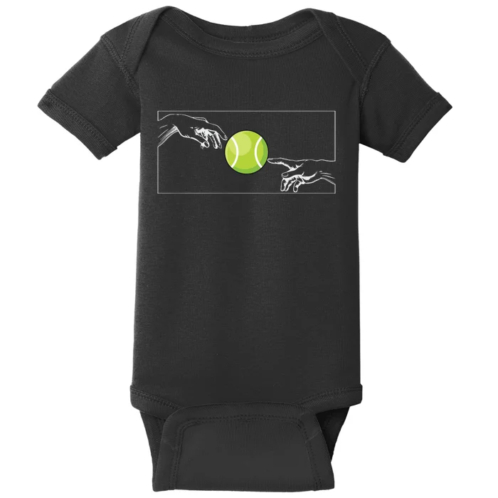 Tennis Ball For Tennis Player Tennis Player To Tennis Baby Bodysuit