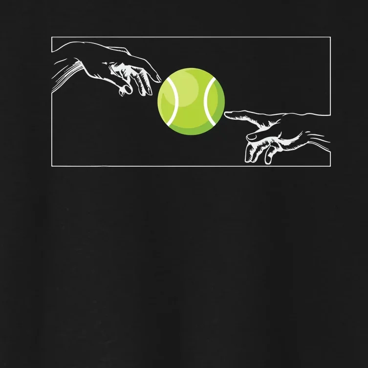 Tennis Ball For Tennis Player Tennis Player To Tennis Women's Crop Top Tee