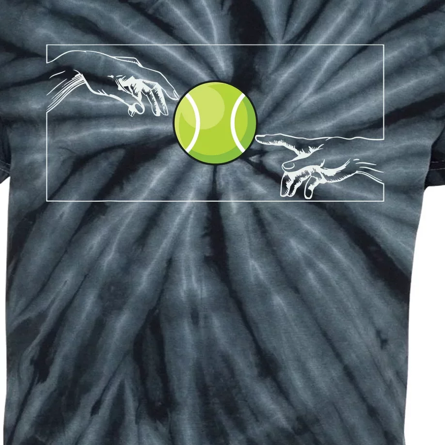 Tennis Ball For Tennis Player Tennis Player To Tennis Kids Tie-Dye T-Shirt