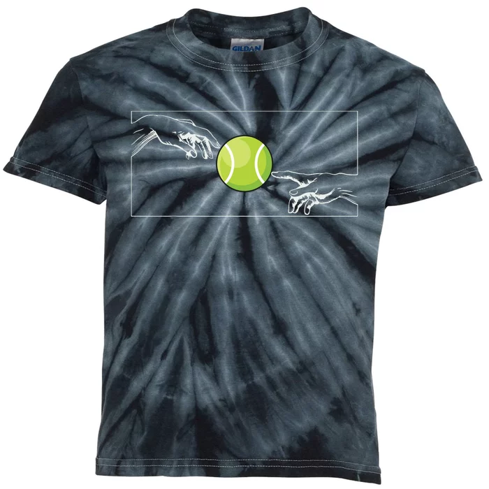 Tennis Ball For Tennis Player Tennis Player To Tennis Kids Tie-Dye T-Shirt