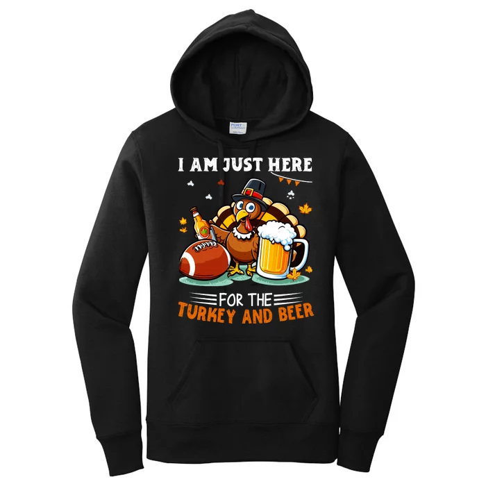 Turkey Beer Football Women's Pullover Hoodie