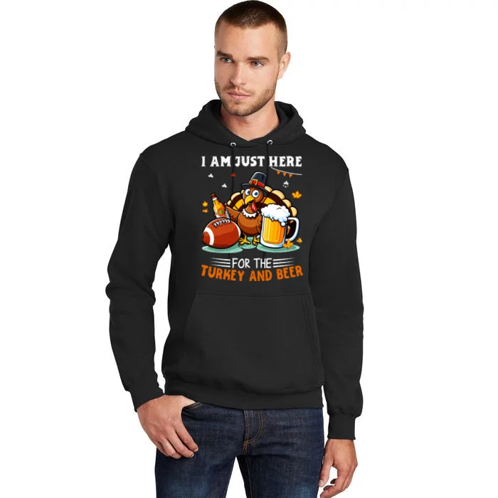 Turkey Beer Football Tall Hoodie