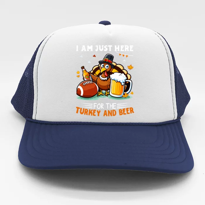 Turkey Beer Football Trucker Hat