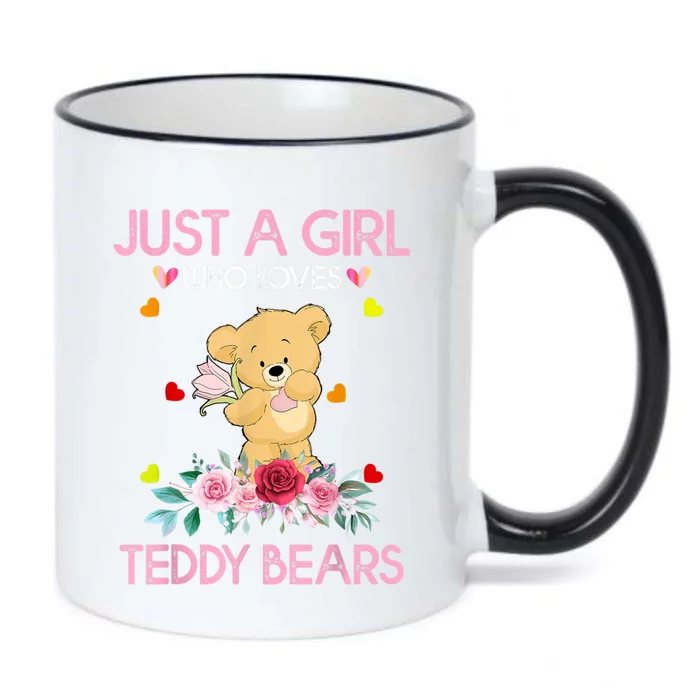 Teddy Bear For Women Just A Who Loves Teddy Black Color Changing Mug