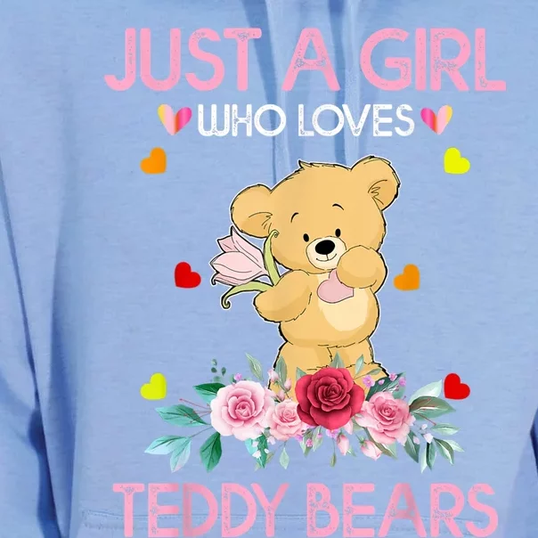 Teddy Bear For Women Just A Who Loves Teddy Unisex Surf Hoodie