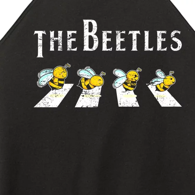 The Beetles Funny Bee Abbey Road Play On Word Trending Gift Idea Women’s Perfect Tri Rocker Tank