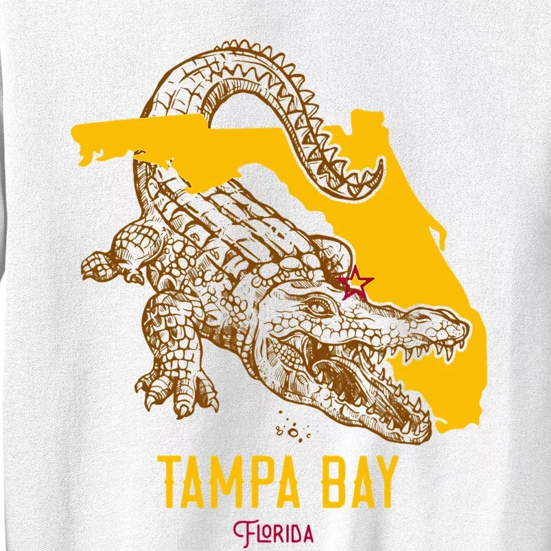 Tampa Bay Florida Fl Aligator Vacation Surf Sunset Sweatshirt