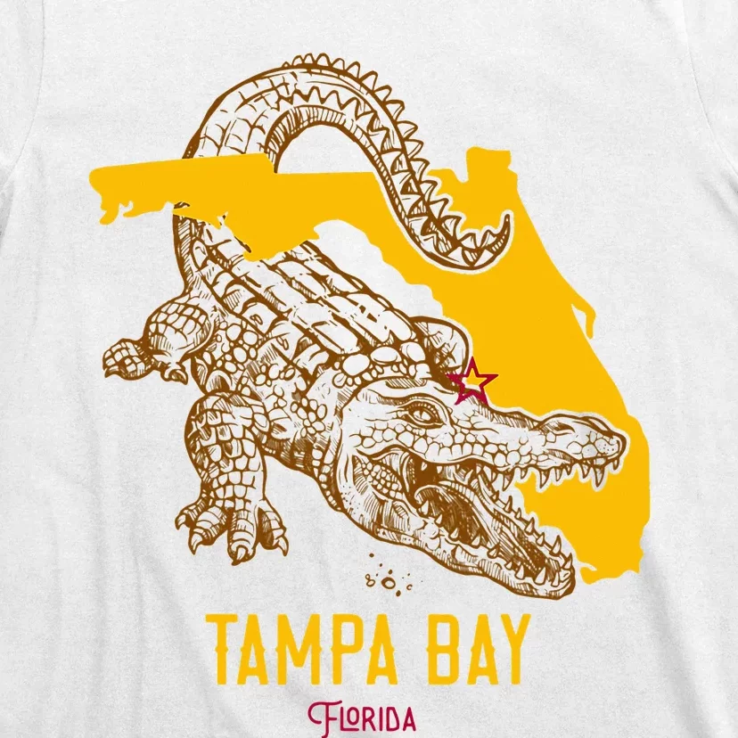 Tampa Bay Florida Fl Aligator Vacation Surf Sunset T-Shirt