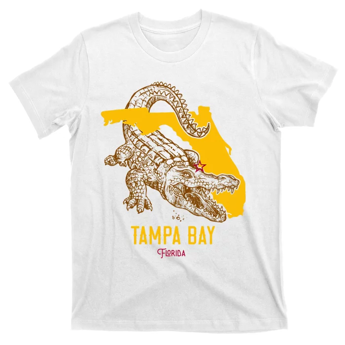 Tampa Bay Florida Fl Aligator Vacation Surf Sunset T-Shirt