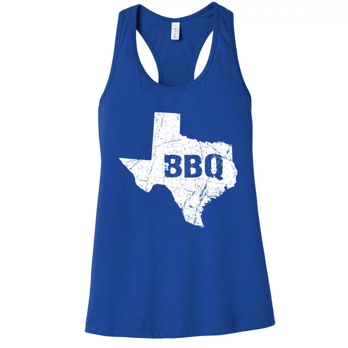 Texas Barbecue Funny Texan Grilling Bbq Gift Women's Racerback Tank