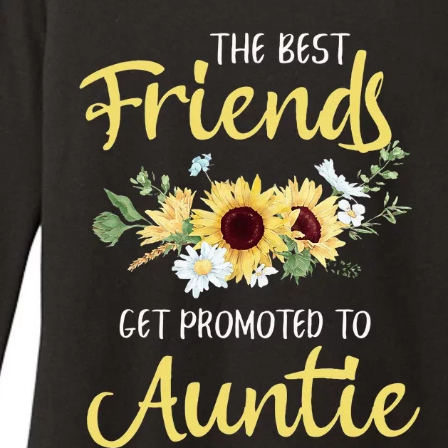 The Best Friends Get Promoted To Auntie New Auntie Womens CVC Long Sleeve Shirt