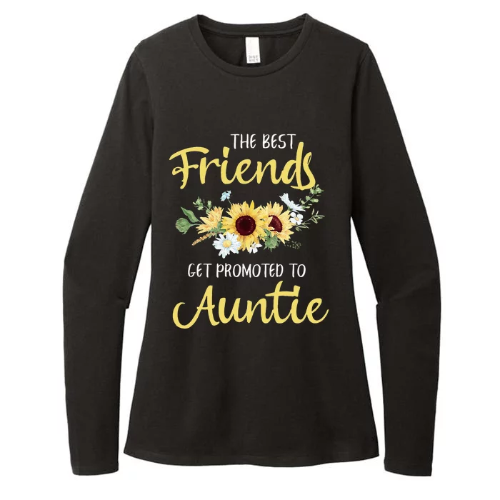 The Best Friends Get Promoted To Auntie New Auntie Womens CVC Long Sleeve Shirt